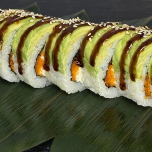 Зелёный дракон с лососем (8шт)