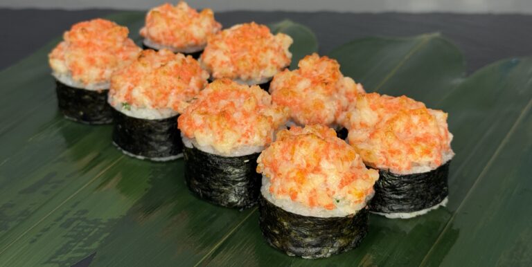 Запечённые маки с креветками (8шт)