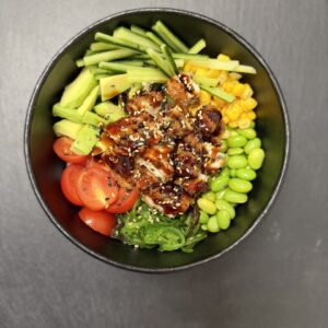 Поке с темпура курицей 400 гр